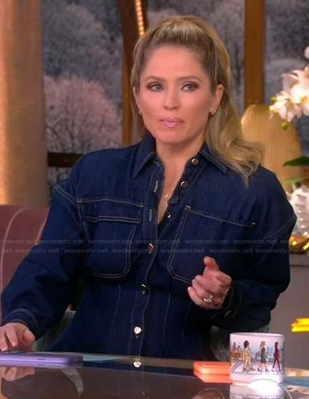Sara's denim shirtdress on The View