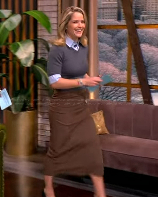 Sara's mixed media dress on The View