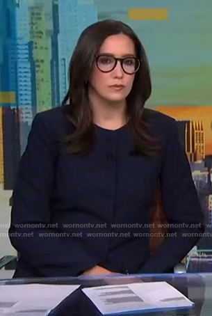 Savannah's navy jacket on NBC News Daily
