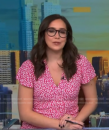 Savannah's pink floral dress on NBC News Daily