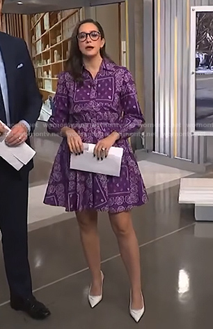 Savannah's white slingback leather pumps on NBC News Daily