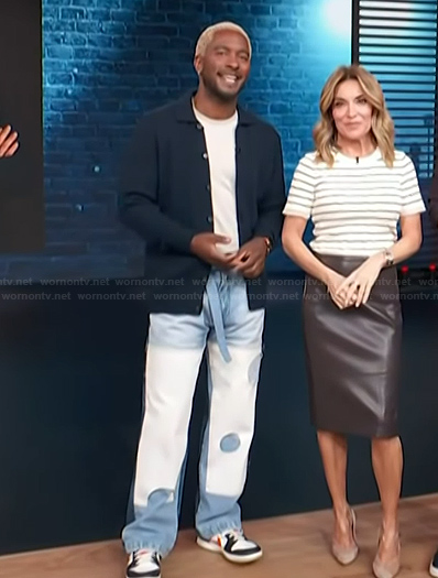 Scott's denim jeans on Access Hollywood