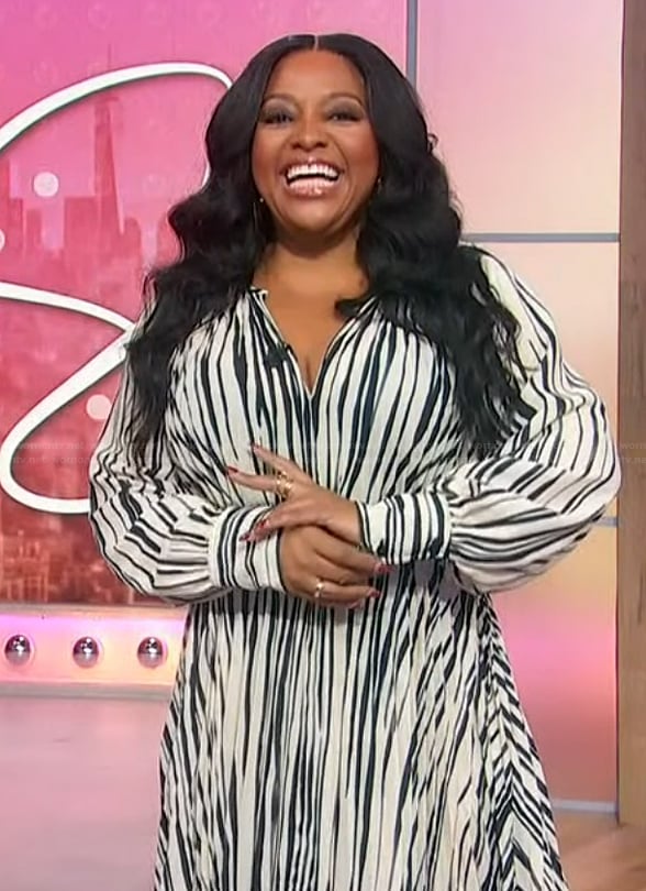 Sherri's striped dress on Sherri