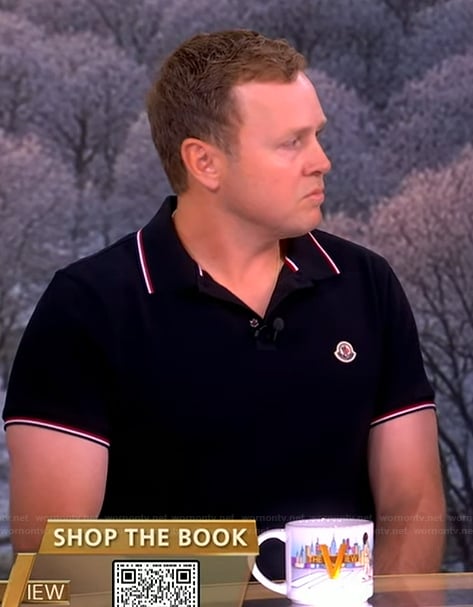 Spencer Pratt's black polo on The View