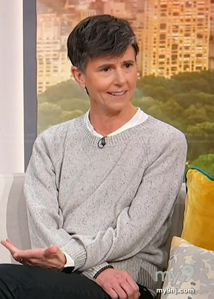 Tig Notaro's gray marled sweater on Sherri