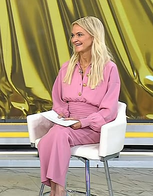 Zanna Roberts Rassi's pink polo dress on Today