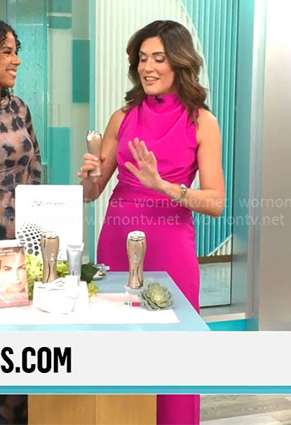 Adriane Kiss's pink jumpsuit on CBS Mornings