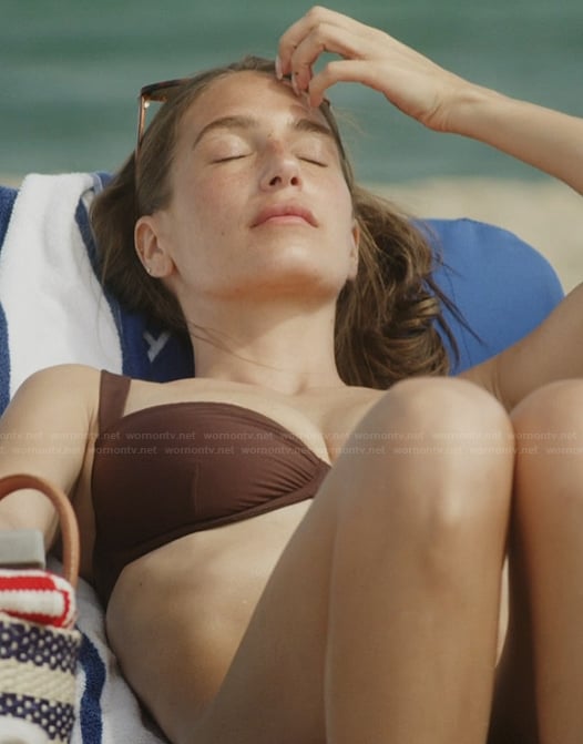 Amanda's brown bikini top on Summer House