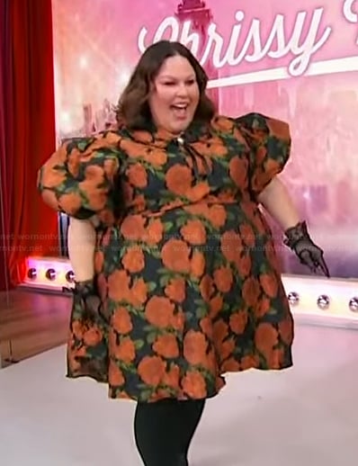 Chrissy Metz's floral print mini dress on Sherri