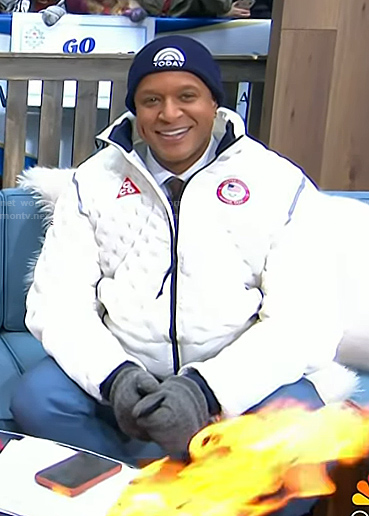 Craig's white puffer jacket on Today