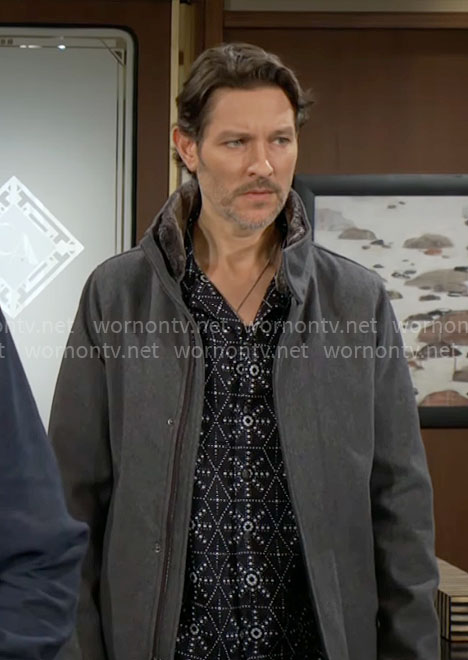 Daniel's grey coat on The Young and the Restless