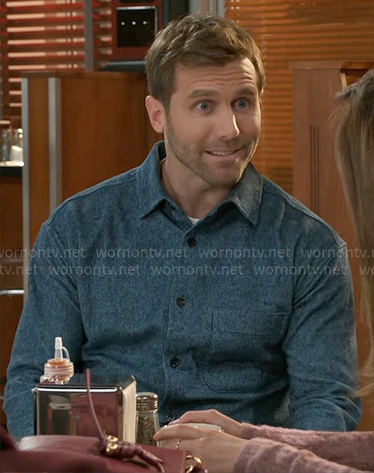 Derek's blue shirt on Beyond the Gates