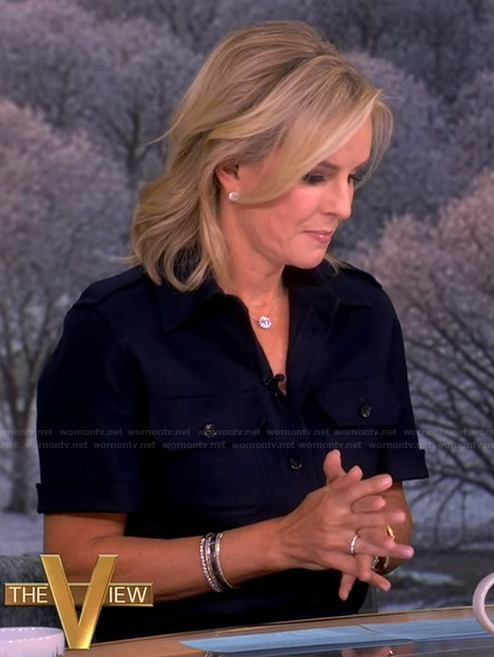Dr. Jennifer Ashton's navy shirt on The View
