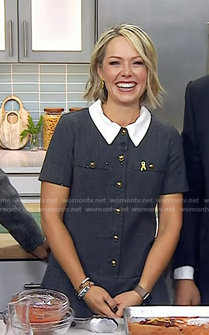 Dylan's grey collared dress on Today
