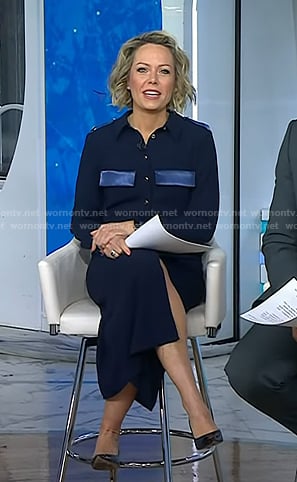 Dylan's navy shirtdress on Today