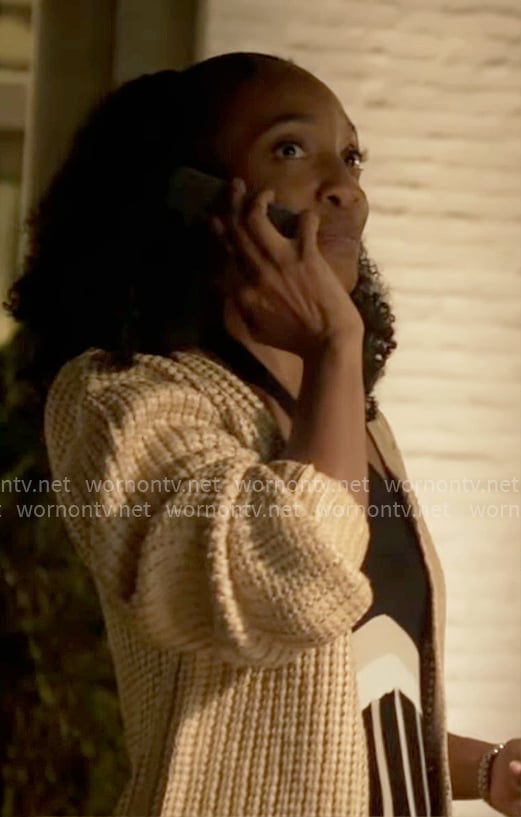 Faith's striped dress on Will Trent
