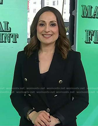 Farnoosh Torabi's black blazer on Today