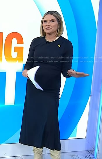 Jenna's nacy ruched midi dress on Today