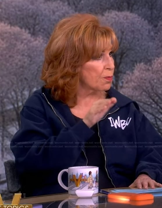 Joy's blue hoodie on The View