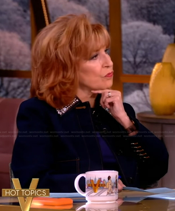 Joy's denim jacket with embellished collar on The View