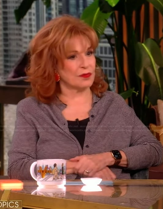 Joy's striped cardigan on The View