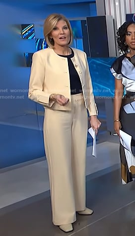 Kate's yellow jacket and wide-leg pants on NBC News Daily