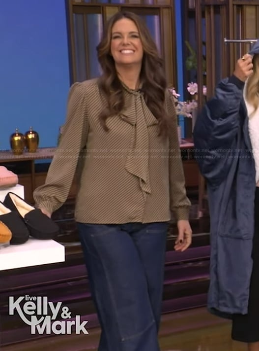 Monica's denim jeans on Live with Kelly and Mark