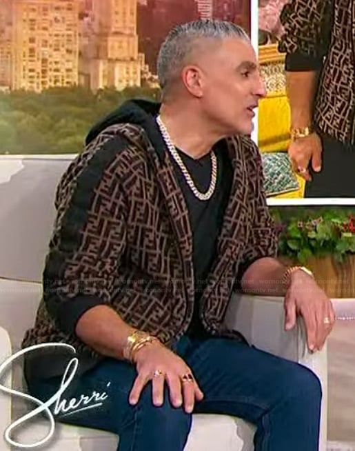 Reza Farahan's Fendi logo hoodie on Sherri