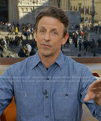Seth Meyers's chambray shirt on Today