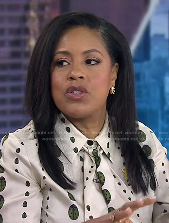 Sheinelle's tear drop earrings on Today