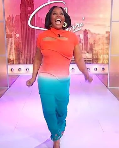 Sherri's ombre cutout dress on Sherri
