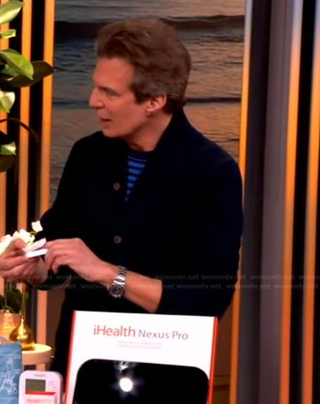 Adam Glassman's black cardigan on The View