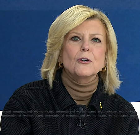 Anne's black mesh jacket on Today