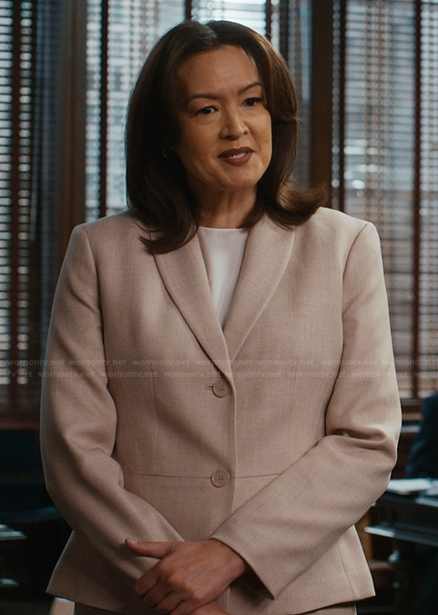 Beige blazer set on Matlock