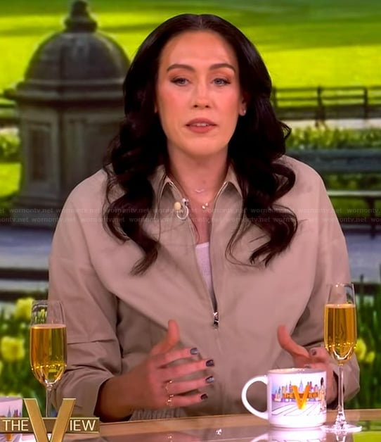 Breanna Stewart's khaki jacket on The View
