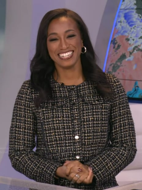 Brittany's black tweed jacket on Good Morning America