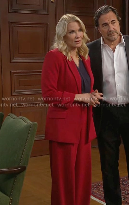 Brooke's red suit on The Bold and the Beautiful