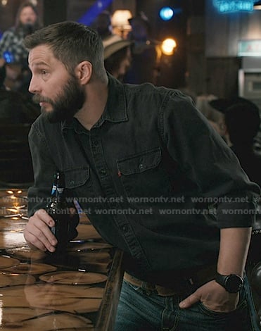 Cal's black button up shirt on Marshals