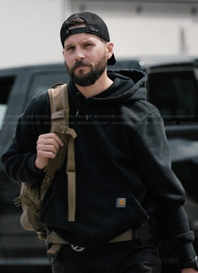 Cal's black hoodie on Marshals