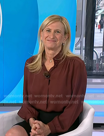 Dr. Elisa Port's brown blouse on Today