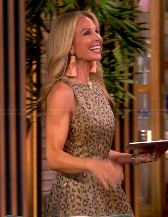 Elizabeth Hasselbeck's leopard print mini dress on The View