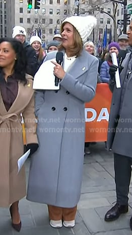 Hoda's grey coat on Today