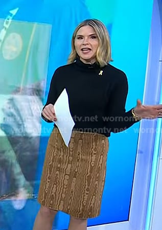 Jenna's brown print skirt on Today