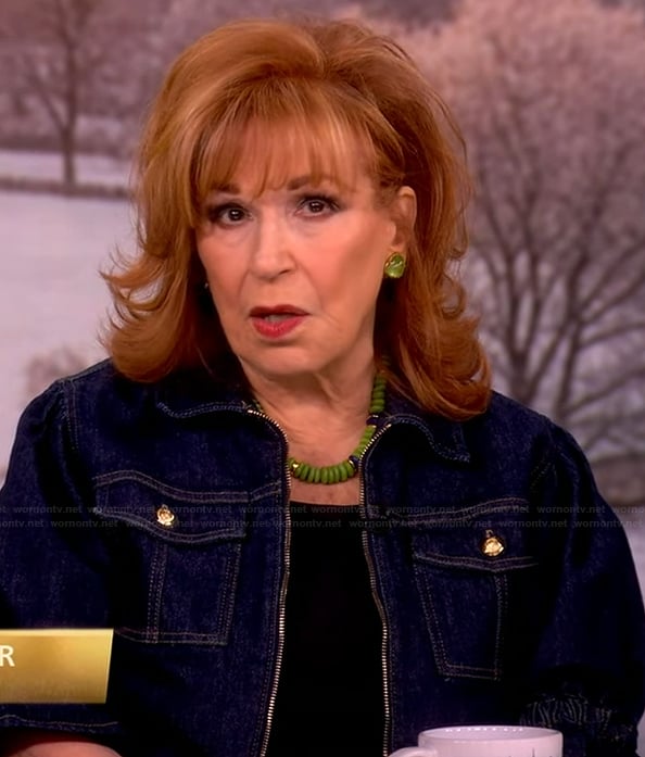 Joy's denim jacket on The View