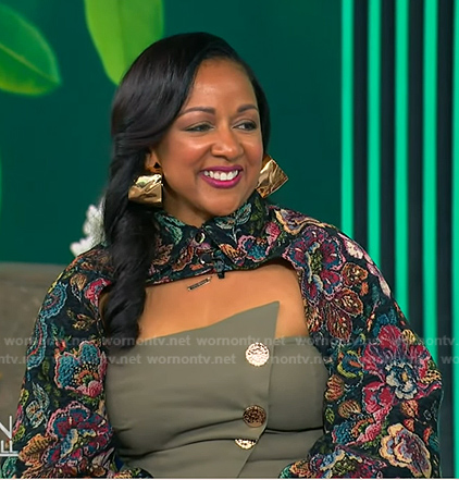 LaKisha Greenwade's floral bolero on Tamron Hall Show