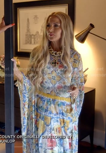Rachel's printed Kaftan on The Real Housewives of Beverly Hills