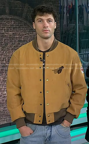 Rob's beige suede jacket on Today