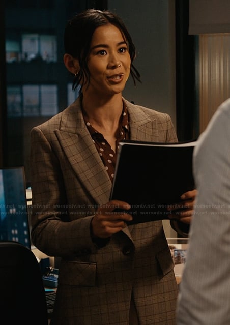 Sarah's plaid blazer on Matlock