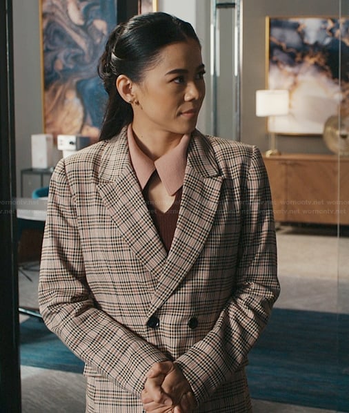 Sarah's plaid blazer on Matlock