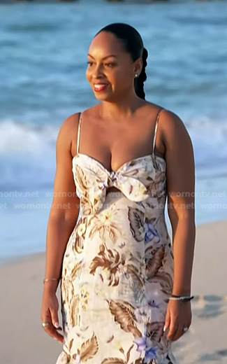 Talia Parkinson-Jones's floral cutout dress on Today
